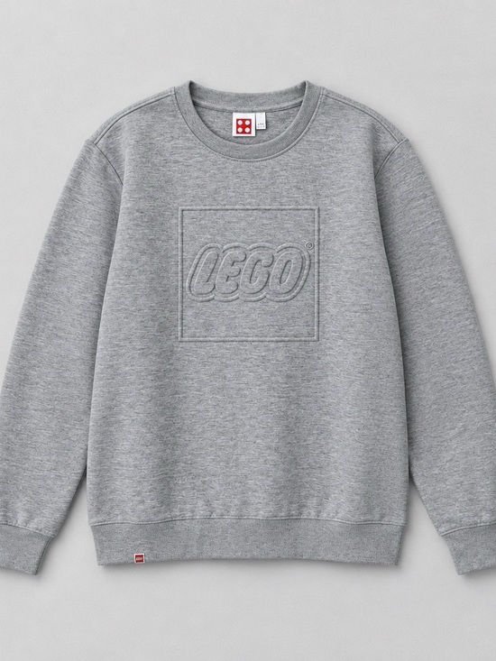 Lego Tops - LEGO Embossed Logo Crewneck Sweatshirt  Size small Grey